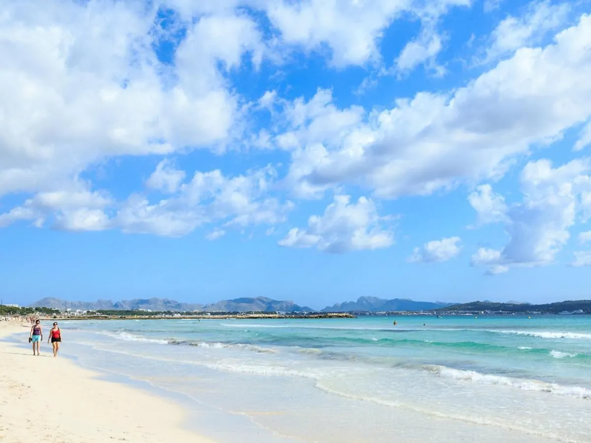 Casa Marcos Con Piscina Para 6 Junto A Playa Alcudia