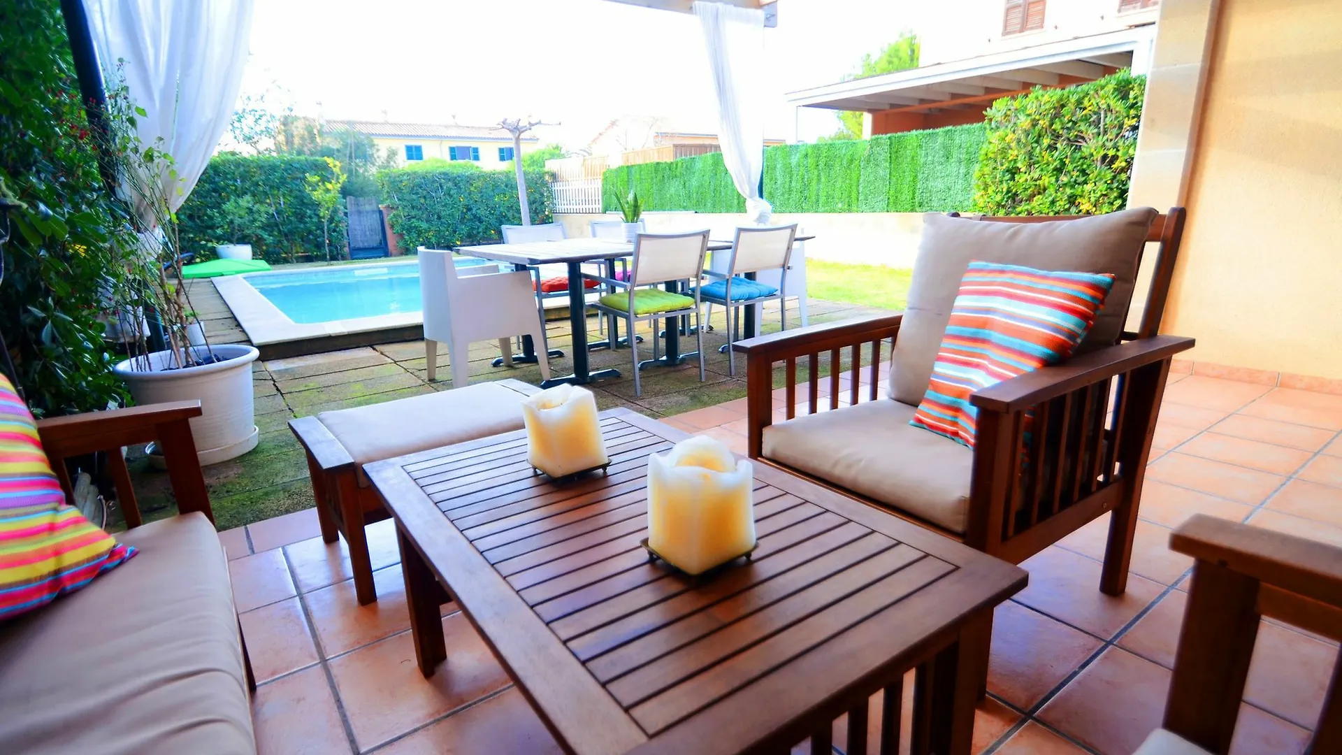 Casa Marcos Con Piscina Para 6 Junto A Playa Alcudia ספרד